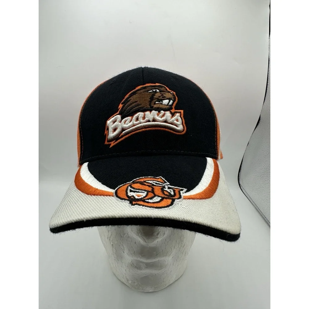 Oregon State Beavers Hat Cap Black Orange T.E.I. Strapback OSFA NCAA